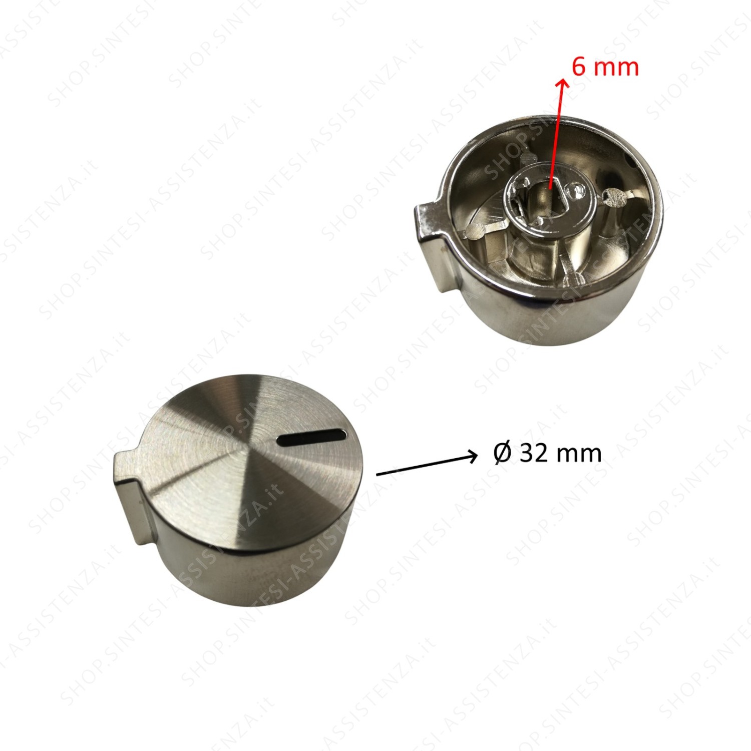 Manopola in plastica cromata piano cottura e forno Foster 9400490 - 9400490