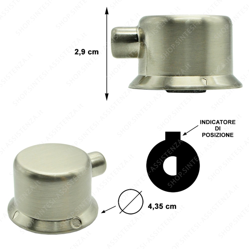 MANOPOLA ACCIAIO SPAZZOLATO PER PIANO COTTURA FOSTER 9601361 - 9601361