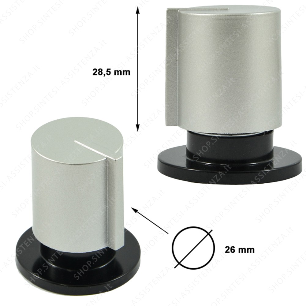 GRAY KNOB WITH SPRING FRANKE CRYSTAL SERIES HOB - 133.0068.204