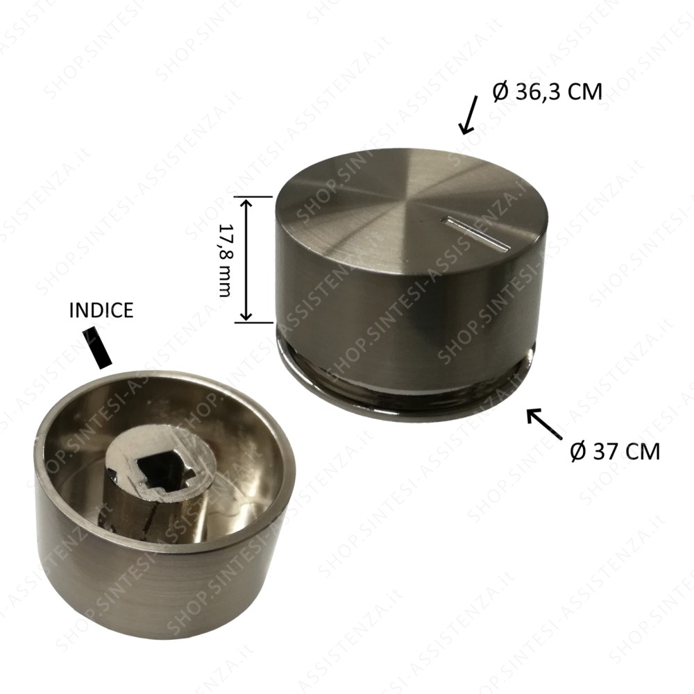 KNOB FOR HOB FRANKE FHX FHNE CHROME PLASTIC 133.0168.108 - 133.0168.108