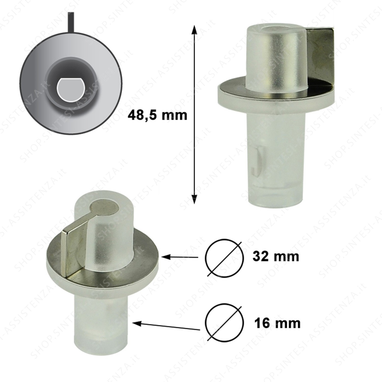 Manopola rubinetto piano cottura Linea Smeg 694975447 - 694975447