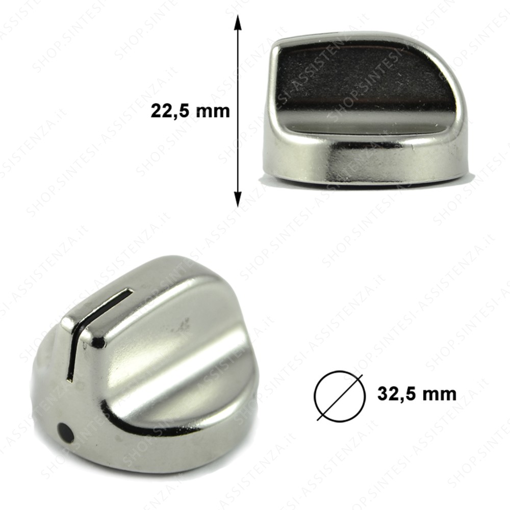 Stainless steel knob for Smeg hob tap 694974561 - 694974561