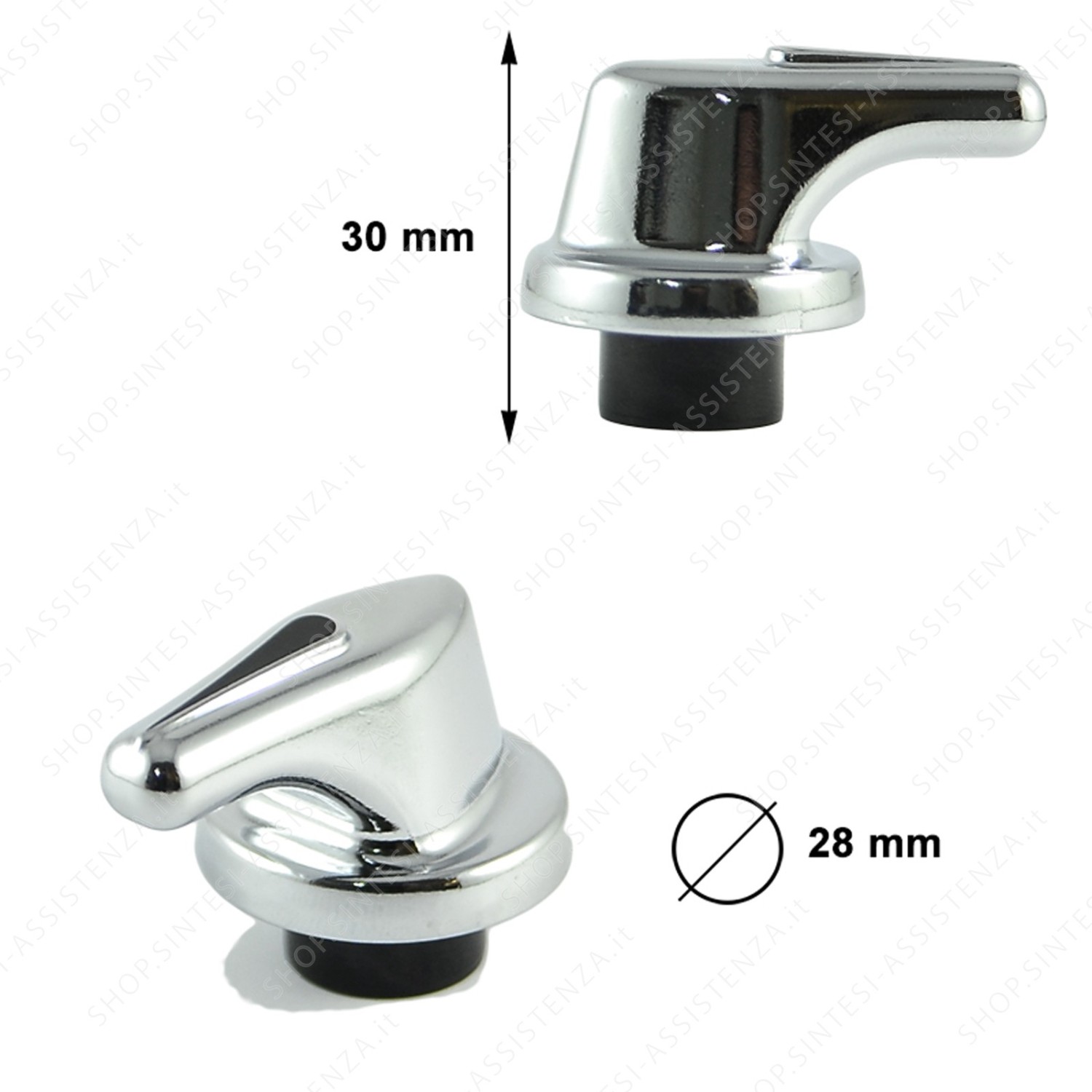 Manopola inox rubinetto piano cottura Smeg 694976416 - 694976416