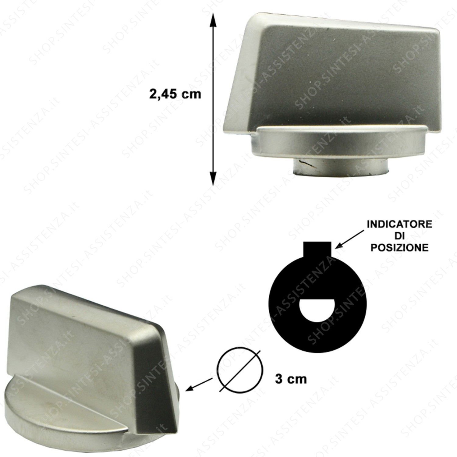 Manopola rubinetto piano cottura Linea Smeg 764976205 - 764976205