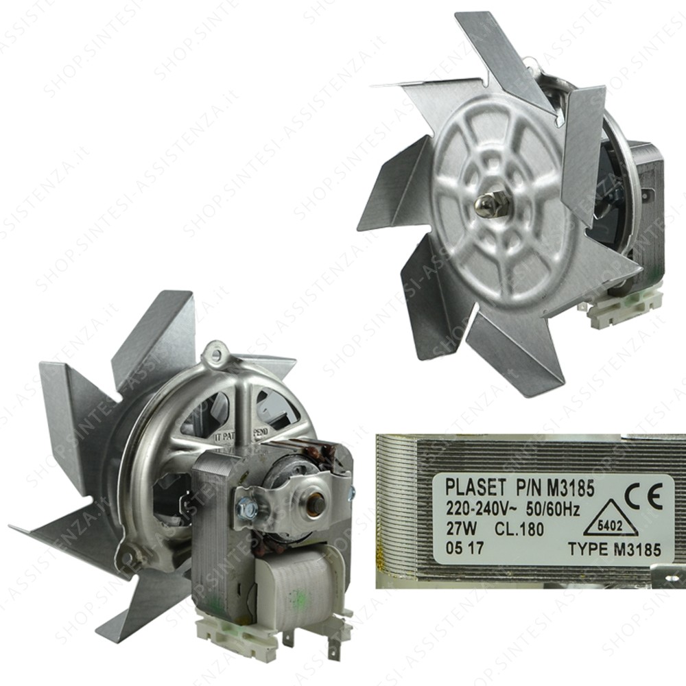 VENTILATED MOTOR UNIT INCLUDING FAN AND NUT FOR FRANKE OVEN 133.0047.213 - 133.0047.213