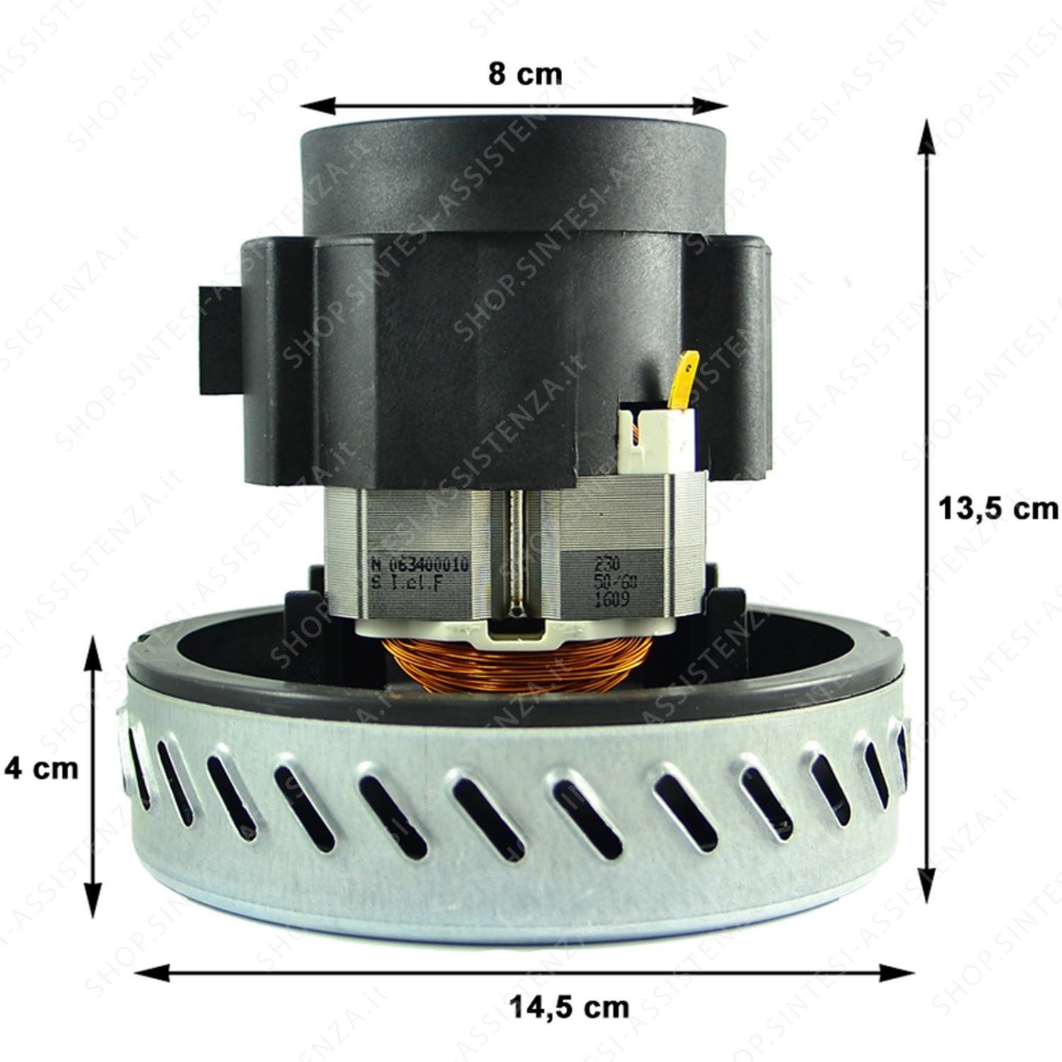 MOTORE PER BIDONE ASPIRATUTTO TECHNOCLEANER 20X INOX GISOWATT 20058B0X - 20058B0X