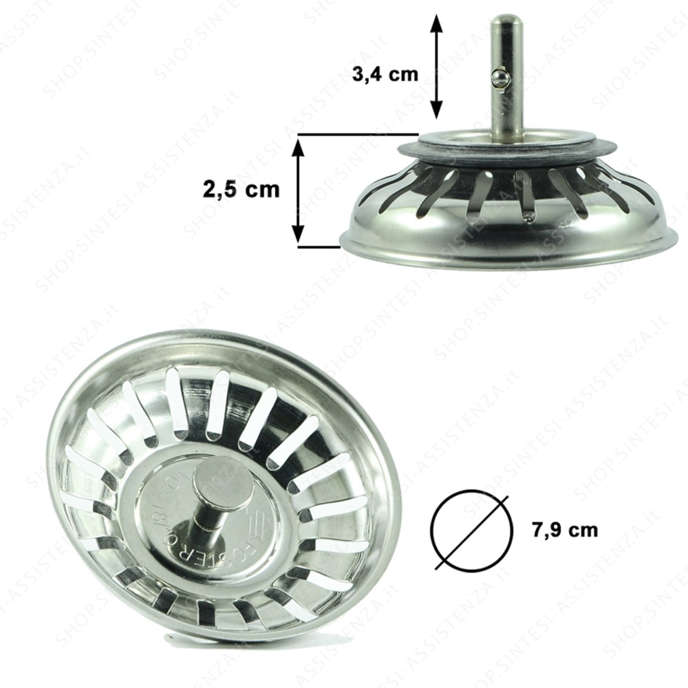 BASKET CAP FOR FOSTER SMEG SINK DIAMETER 7.9 CM 8669023 - 8669023