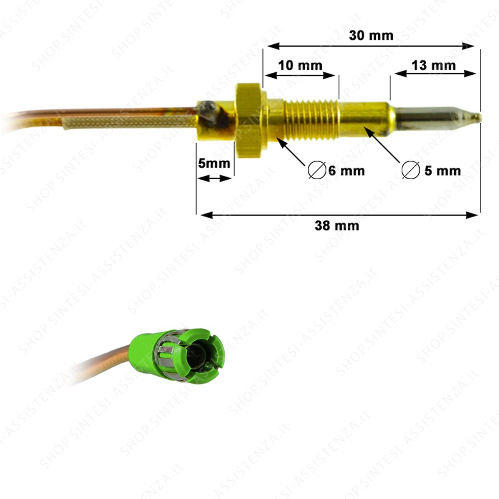 Franke Smeg hob burner fire thermocouple 133.0068.317 948650244 - COK505SM