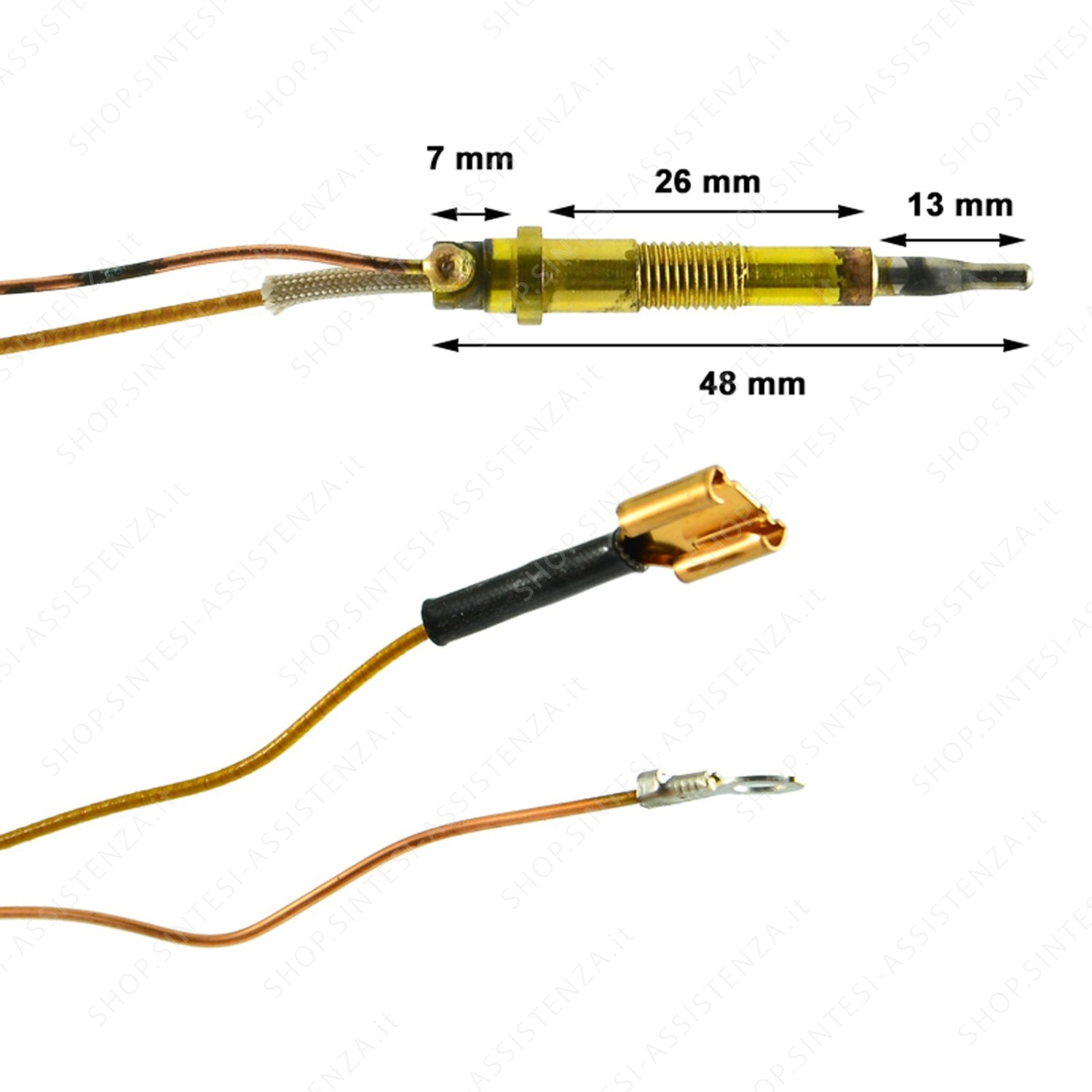 TERMOCOPPIA BRUCIATORE SENSORE SICUREZZA FUOCO DOPPIA FIAMMA FRANKE SERIE OPERA 133.0042.249 - 133.0042.249