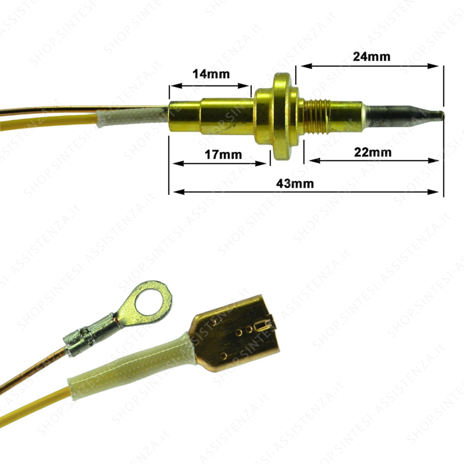 TERMOCOPPIA BRUCIATORE SENSORE SICUREZZA FUOCO PIANO COTTURA SMEG 948650109 - 948650109