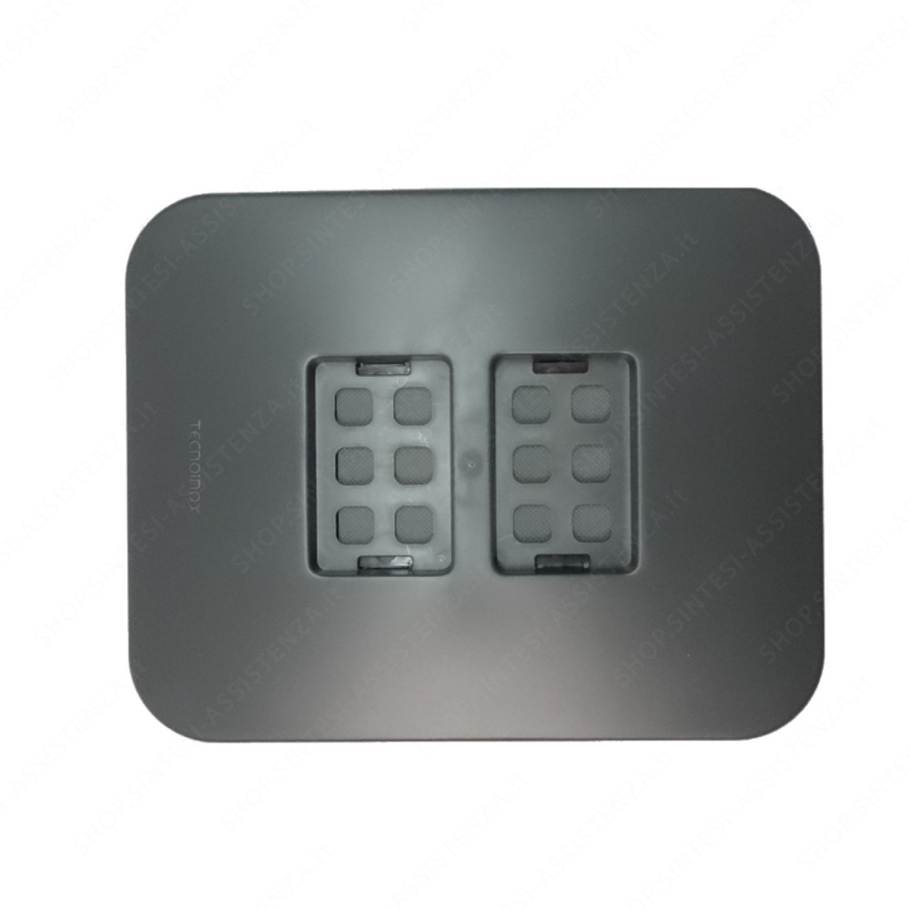 Coperchio Pattumiera Tecnoinox Tecnokit 18,5 X 23,5 Cm Senza Cerniera Con Filtro Antiodore COMQ10F - COMQ10F7012