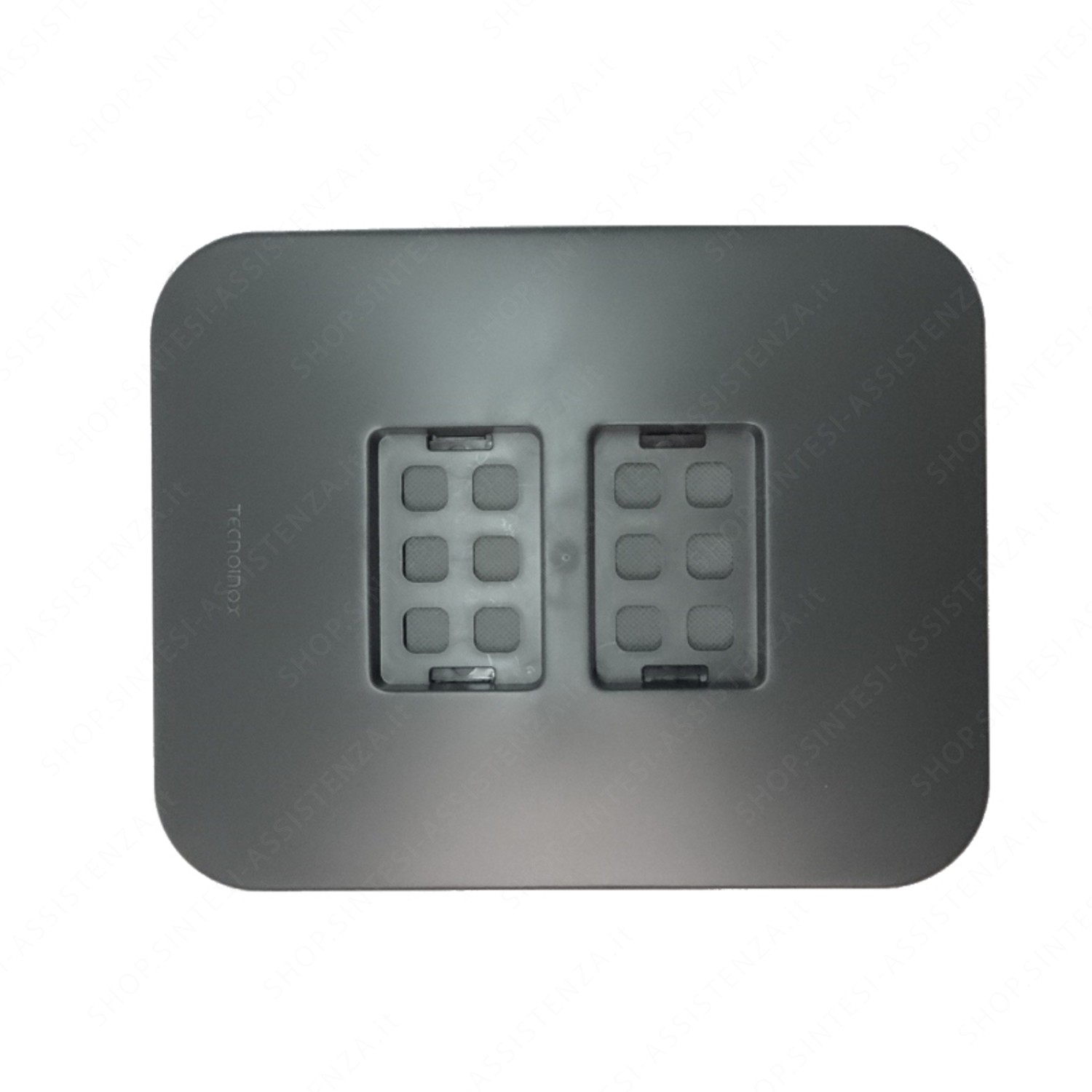 Coperchio Pattumiera Tecnoinox Tecnokit 18,5 X 23,5 Cm Senza Cerniera Con Filtro Antiodore COMQ10F - COMQ10F7012