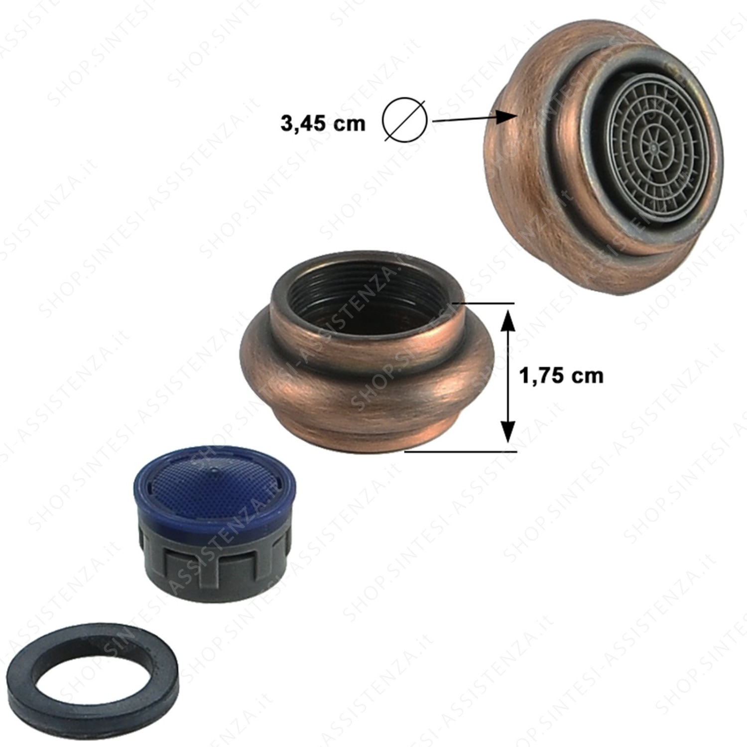 Aeratore rompigetto rubinetto FRANKE OLD ENGLAND RAMATO 133.0073.781 - 133.0073.781