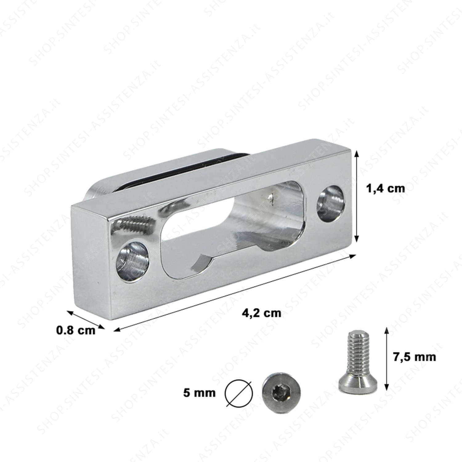 CHROME BLOCK FOR AERATOR WITH GASKET FRANKE QUANTUM TAPS - 133.0363.125