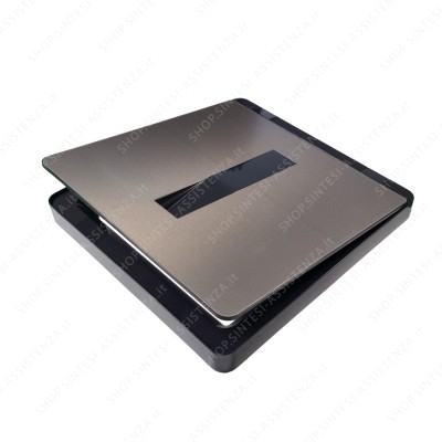 Black Lid Tecnoinox T2 Series Waste Bin 28 X 27 Cm - B3CO01018C0090S