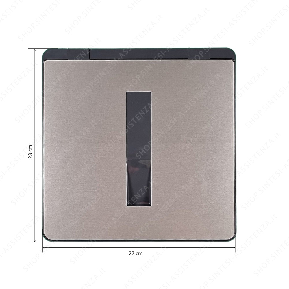 Coperchio Nero Pattumiera Tecnoinox Serie T2 28 X 27 Cm - B3CO01018C0090S