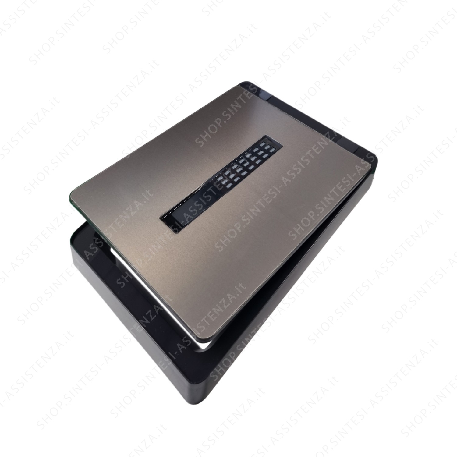 Coperchio Nero Pattumiera Tecnoinox Serie T2 20 X 28 cm con Filtro - COPT#12CF7021TI