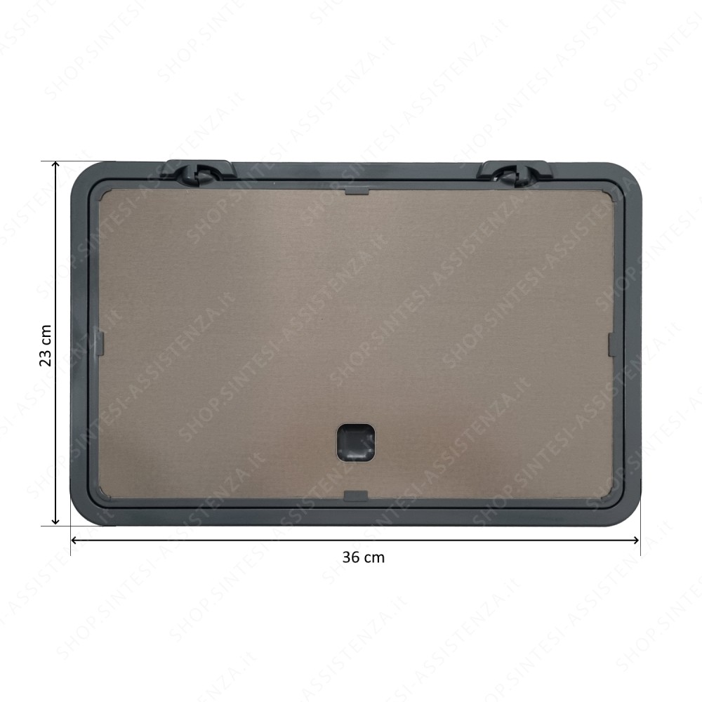 COPERCHIO PATTUMIERA TECNOINOX 23 X 36 SENZA FILTRO - B3CO01030C0080S