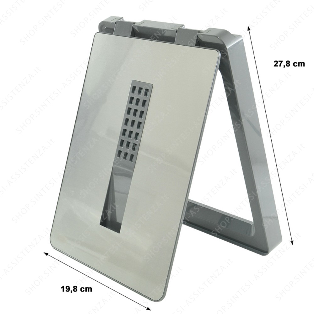 COPERCHIO PATTUMIERA GRIGIO TECNOINOX SERIE T2 20 X 28 CM CON FILTRO COPT2_12CF7 - COPT2#12CF7012