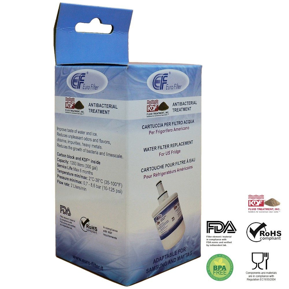 FILTRO ACQUA PER FRIGORIFERO ADATTABILE SAMSUNG B,F,G-HEAD - MAYTAG WF088K - WF088K 2