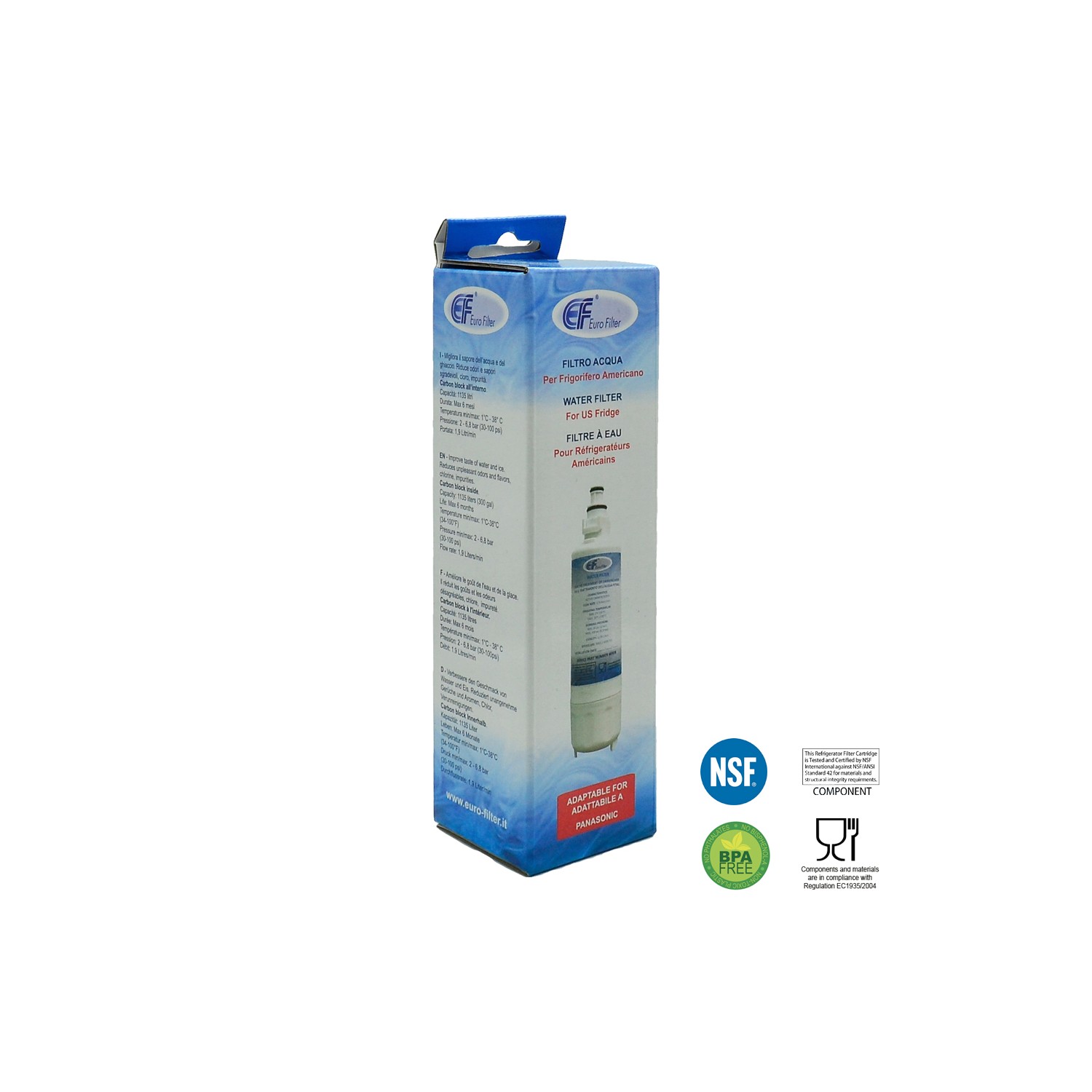 WATER FILTER FOR PANASONIC WF078 REFRIGERATOR - WF078
