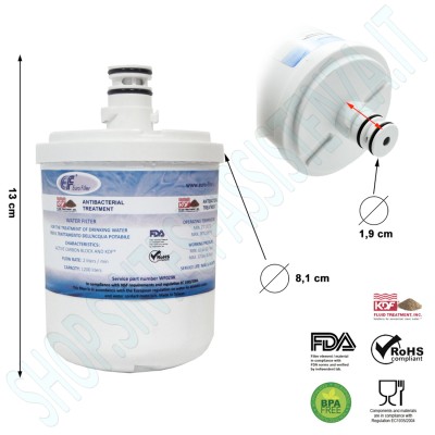 WATER FILTER FOR LG WF029K KDF FLUID TREATMENT REFRIGERATOR - WF029K WATER FILTER FOR LG WF029K KDF FLUID TREATMENT REFRIGERATOR - WF029K
