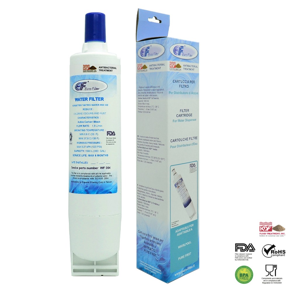 Filtro Acqua per Frigorifero WHIRLPOOL ELECTROLUX HOTPOINT ARISTON SMEG MAYTAG WF004K - WF004K 2