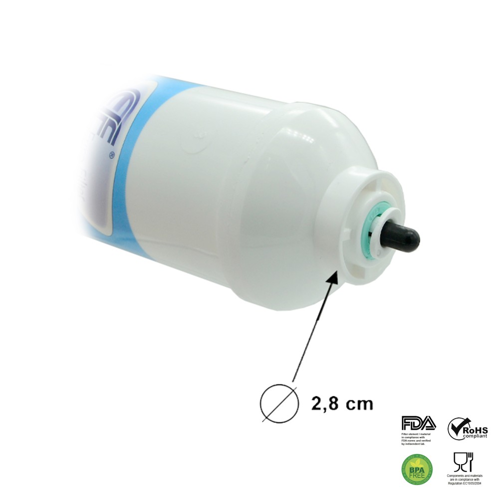 FILTRO ACQUA PER FRIGORIFERO BOSCH DAEWOO ELECTROLUX HOTPOINT ARISTON INDESIT LG PANASONIC SAMSUNG UNIVERSALE WF005 - WF005 2