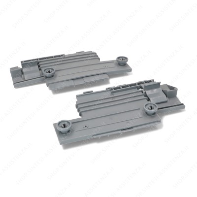 Adjustable left and right upper basket support assembly with wheels for Franke Smeg dishwasher 690074913 - 690074913