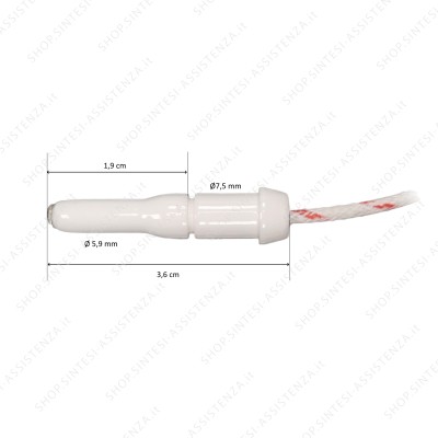 Candeletta scintilla accensione bruciatore piano cottura Alpes Inox VAFFGMD00010 - VAFFGMD00010