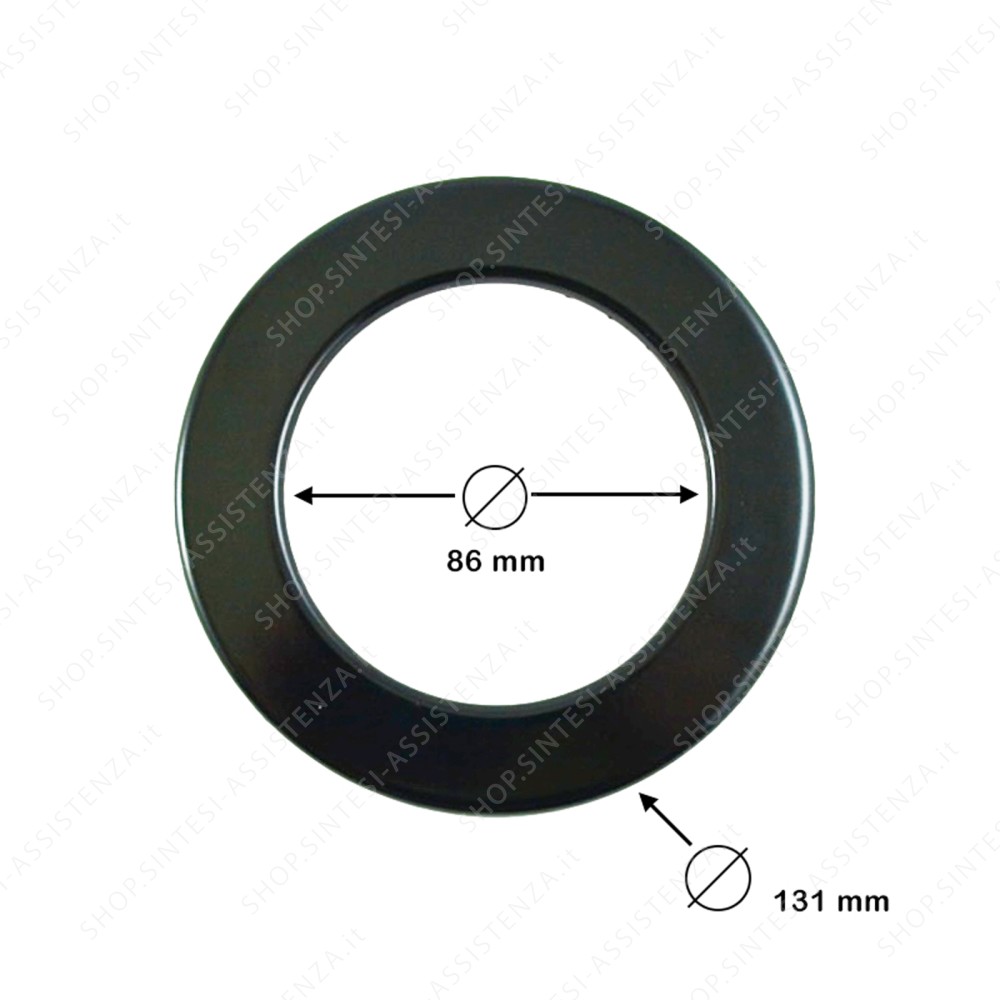 Black triple crown cap plate for Franke hob 133.0041.910 - 133.0041.910