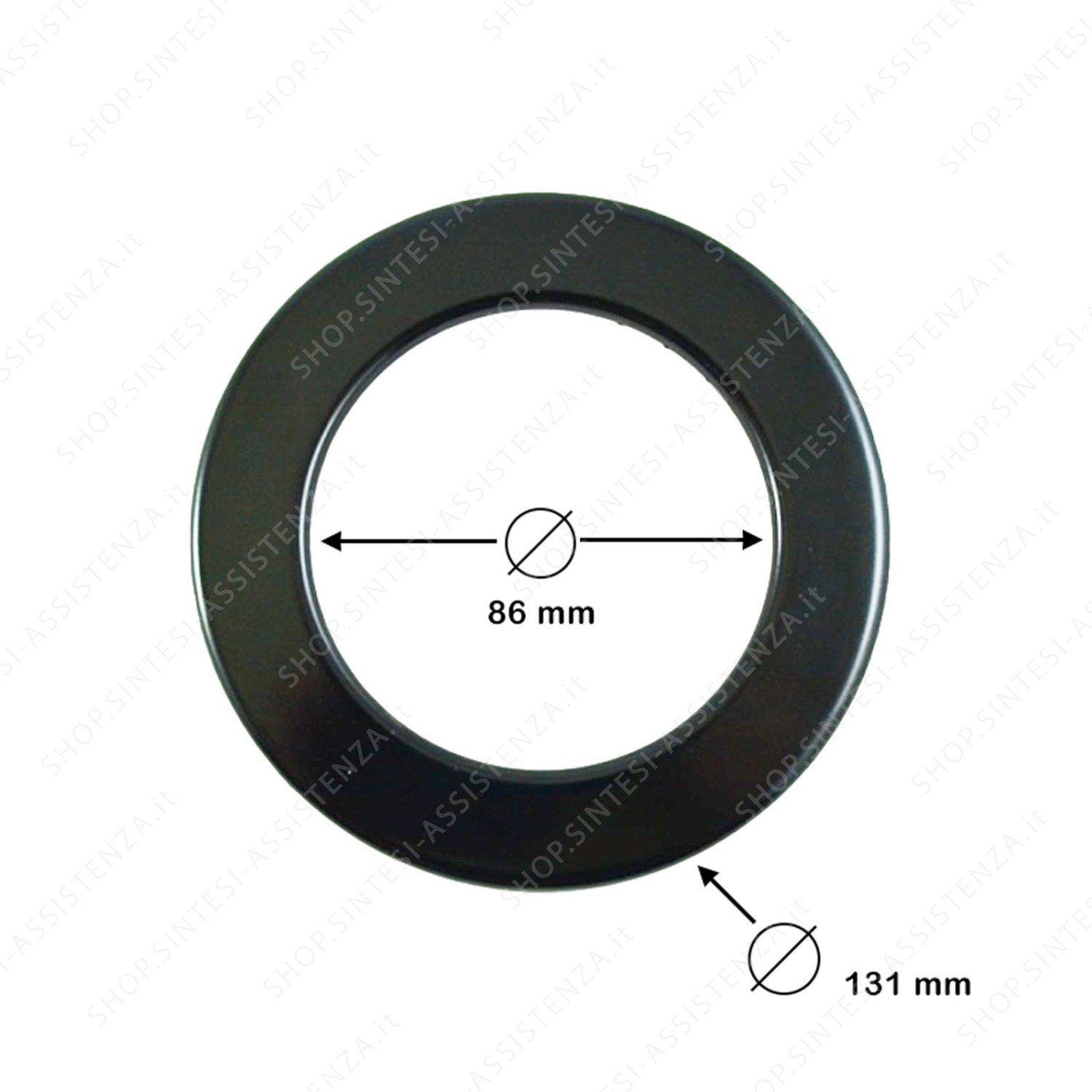 Piattello cappellotto nero tripla corona piano cottura Franke 133.0041.910 - 133.0041.910