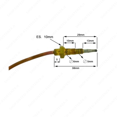 Termocoppia fuoco bruciatore tripla corona piano cottura Foster 9606208 - 9606208