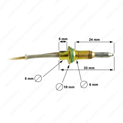 Termocoppia fuoco bruciatore tripla corona piano cottura Foster 9606223 - 9606223